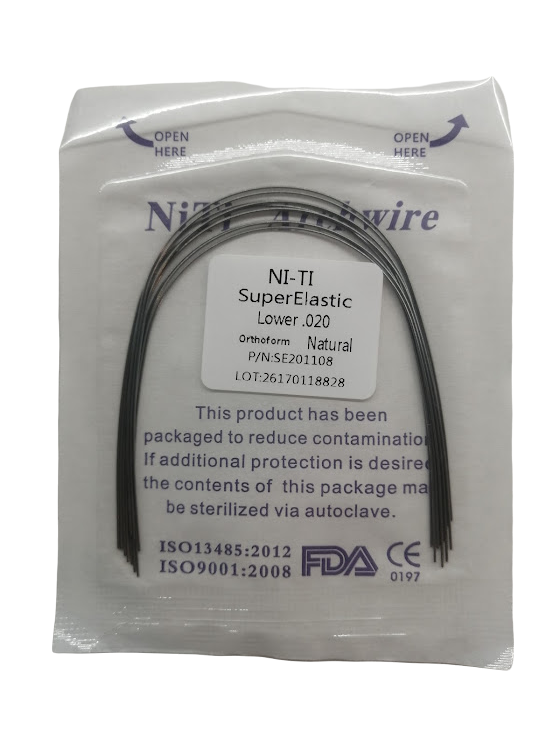 Arcos de Ni-ti Redondos Super Elasticos