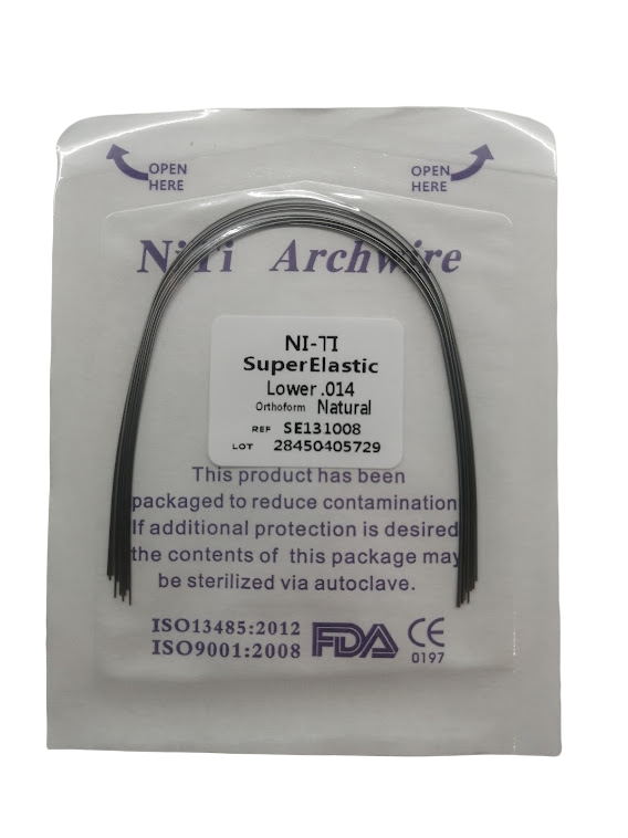 Arcos de Ni-ti Redondos Super Elasticos