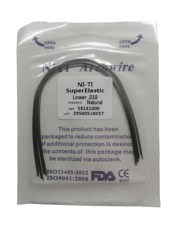 Arcos de Ni-ti Redondos Super Elasticos