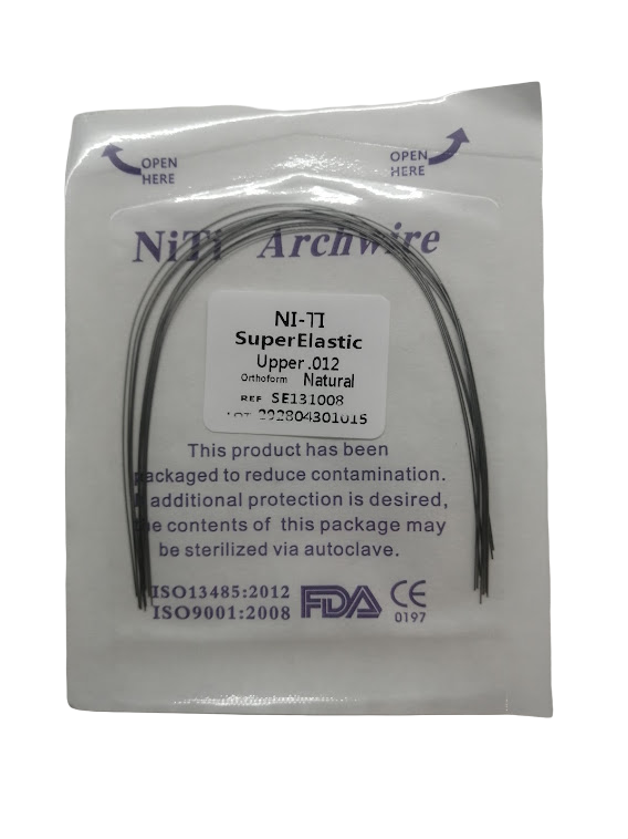 Arcos de Ni-ti Redondos Super Elasticos