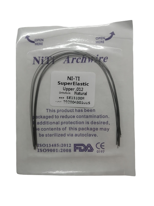 Arcos de Ni-ti Redondos Super Elasticos