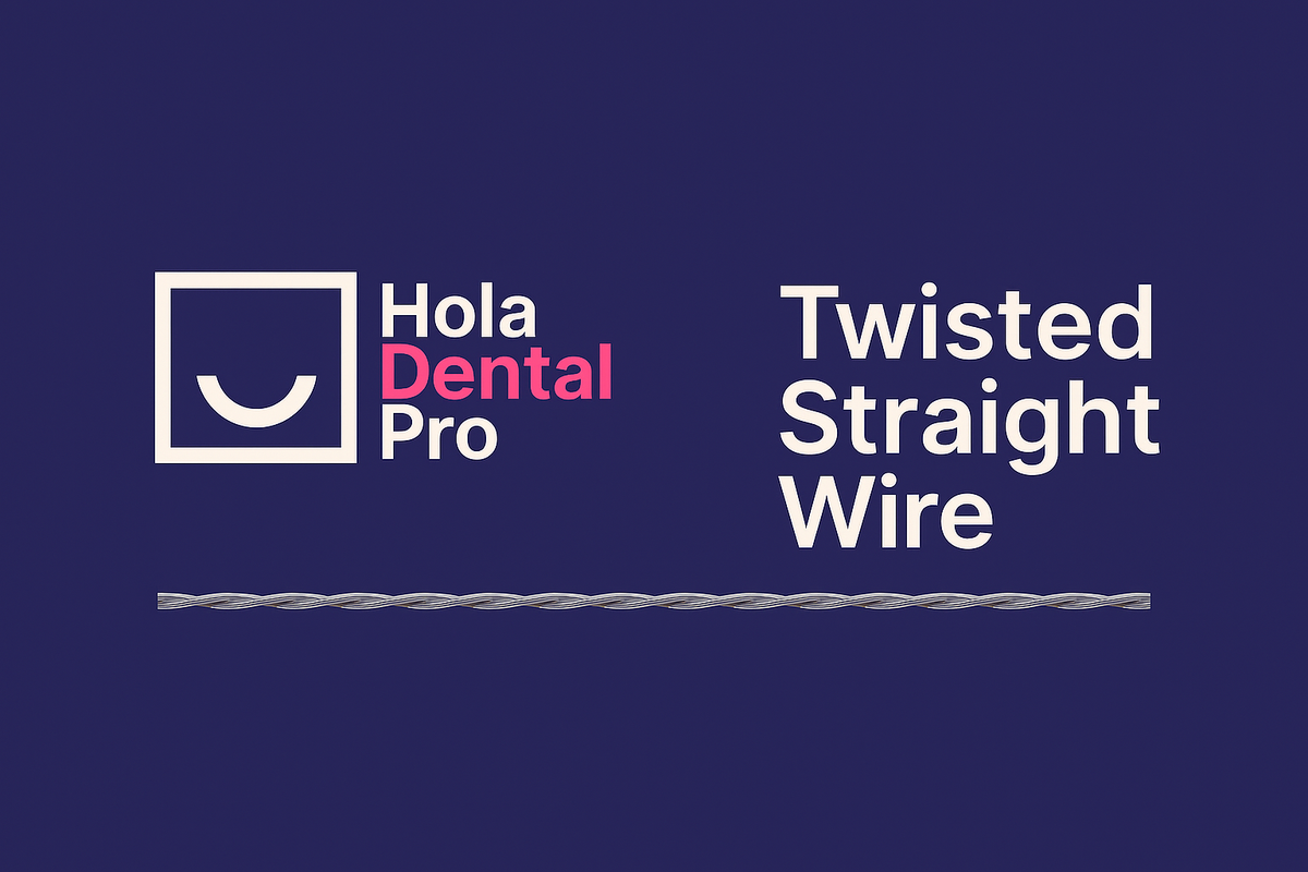 Arco de acero inoxidable trenzado (Twisted Straight Wire)